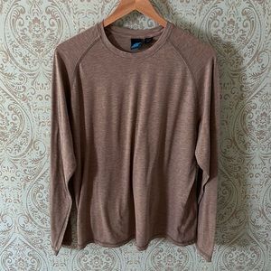 Eastern Mountain Sports Tan/Brown Long Sleeve size L